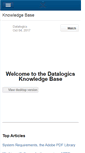 Mobile Screenshot of kb.datalogics.com